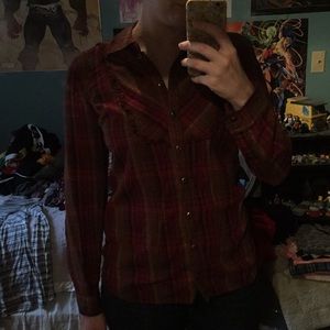 Plaid button up shirt